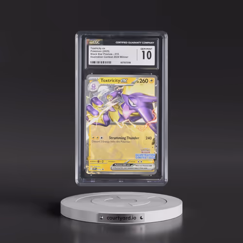 2025 Pokémon Svp EN-SV Black Star Promo #215 Toxtricity EX - Holo Illustration Contest 2024 (CGC 10