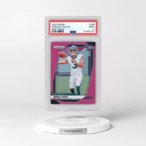 2024 Panini Prizm #359 Jordan Travis - Pink Prizm (PSA 9 MINT)