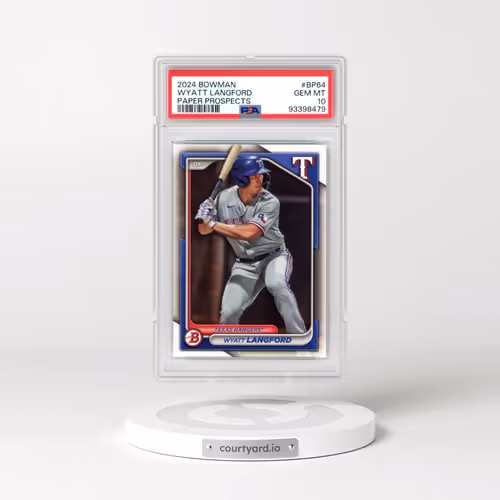 2024 Bowman Paper Prospects #BP64 Wyatt Langford (PSA 10 GEM MINT)