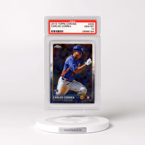 2015 Topps Chrome #205 Carlos Correa (PSA 10 GEM MINT)