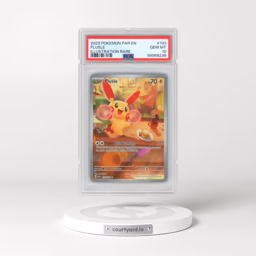 2023 Pokémon Par EN-Paradox Rift #193 Plusle - Illustration Rare (PSA 10 GEM MINT)