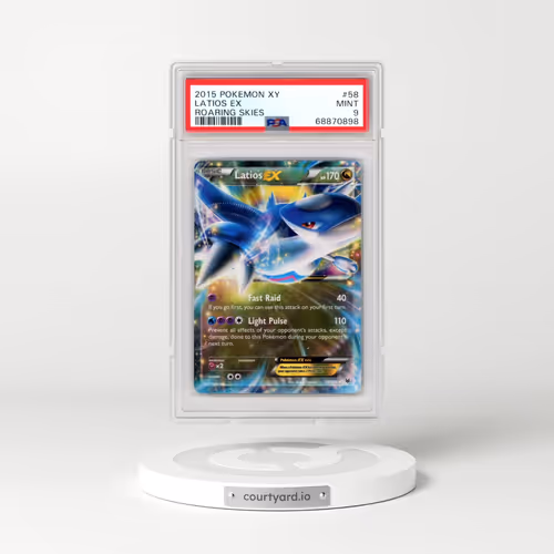 2015 Pokémon XY Roaring Skies #58 Latios EX - Holo (PSA 9 MINT)