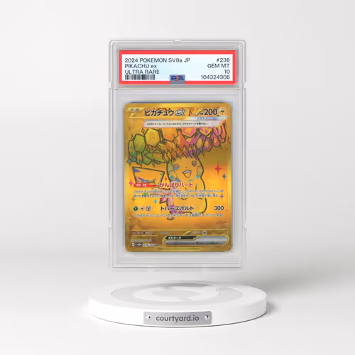 2024 Pokémon Sv8a-Terastal Fest EX #236 Pikachu EX - Holo Ultra Rare (PSA 10 GEM MINT)