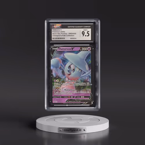 2017 Black Star Promos - Sword & Shield #SWSH055 Hatterene V - Holo Champion's Path Coll. - Hatteren