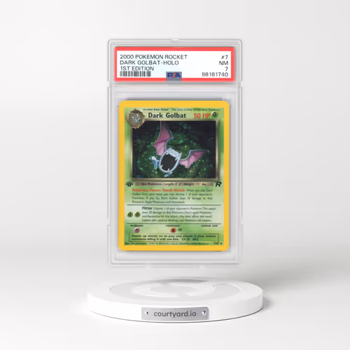 2000 Team Rocket #7 Dark Golbat - 1st Edition Holo (PSA 7 NM)
