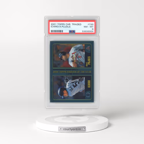 2001 Topps Chrome Traded #T99 Albert Pujols/Ichiro (PSA 8 NM-MT)