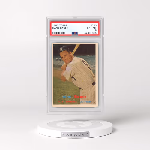 1957 Topps #240 Hank Bauer (PSA 6 EX-MT)