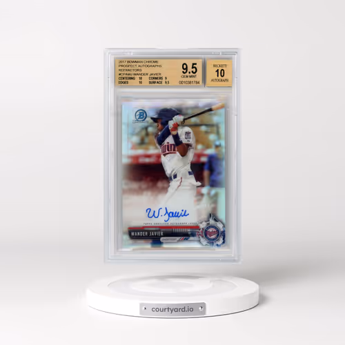 2017 Bowman Chrome Prospect Autographs Refractors #CPAWJ Wander Javier (BGS 9.5 GEM MINT)