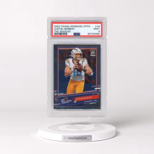 2020 Panini Donruss Optic the Rookies #JH Justin Herbert (PSA 9 MINT)