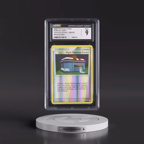 2007 Diamond & Pearl #108/130 Night Pokémon Center - Reverse Holo (CGC 9 MINT)