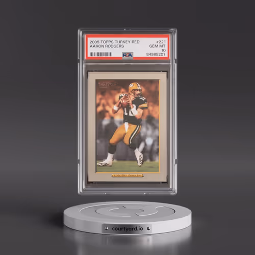 2005 Topps Turkey Red #221 Aaron Rodgers (PSA 10 GEM MINT)