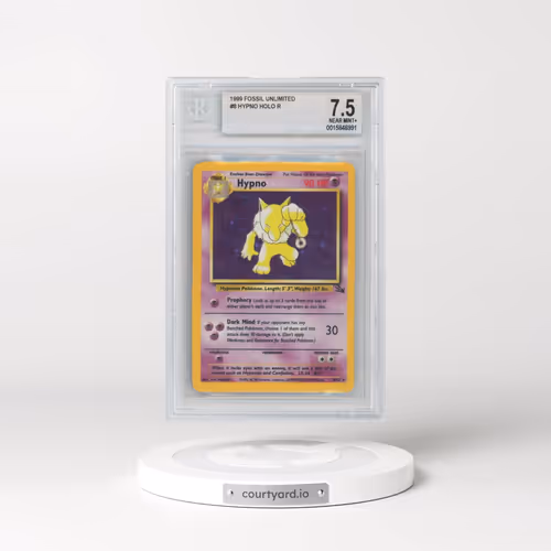 1999 Fossil #8 Hypno - Galaxy Star Holo (BGS 7.5 NM+)