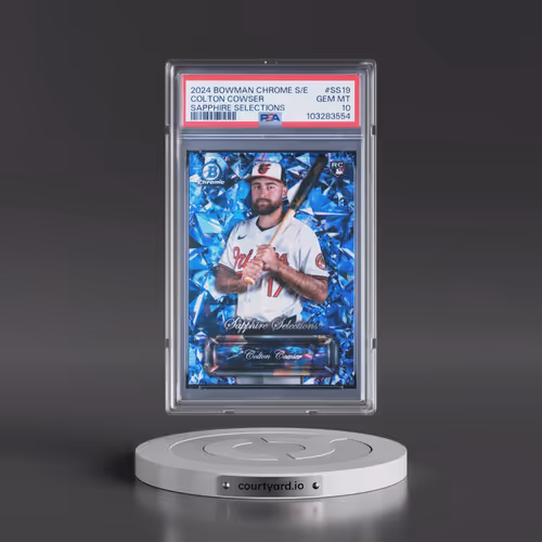 2024 Bowman Chrome Sapphire Edition Sapphire Selections #SS19 Colton Cowser (PSA 10 GEM MINT)