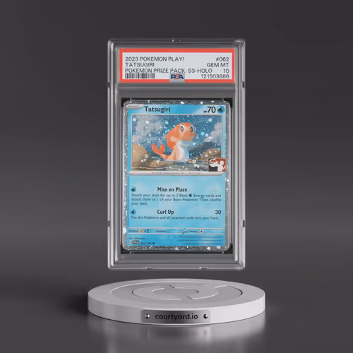 2023 Pokémon Play! Pokemon Prize Pack: Series 3 #062 Tatsugiri - Holo (PSA 9 MINT)