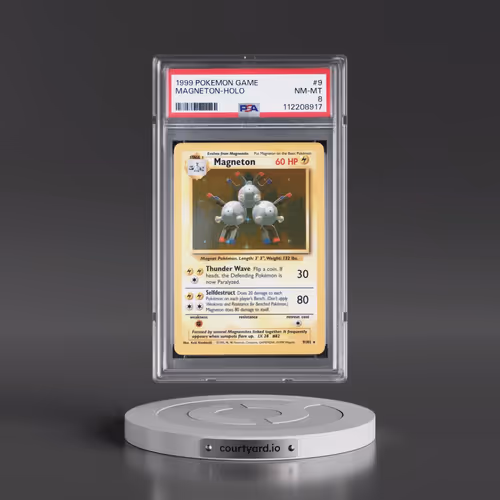 1999 Pokémon Game #9 Magneton - Holo (PSA 8 NM-MT)