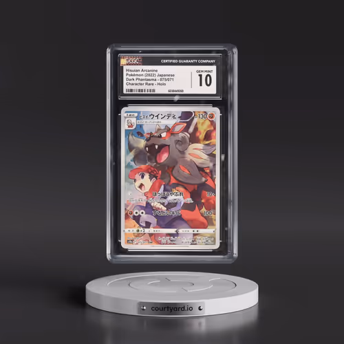2021 Dark Phantasma #075/071 Hisuian Arcanine - Character Rare Holo (CGC 10 GEM MINT)