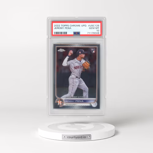 2022 Topps Chrome Update #USC126 Jeremy Pena (PSA 10 GEM MINT)