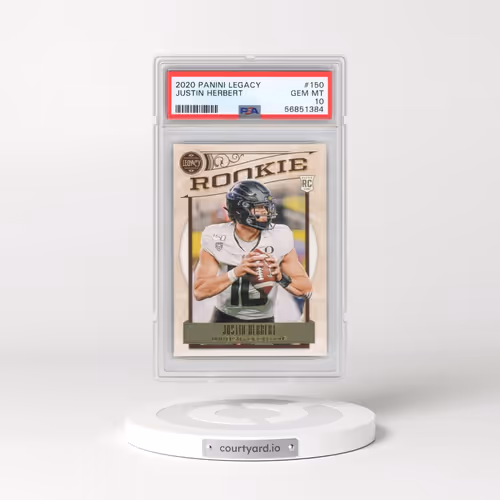 2020 Panini Legacy #150 Justin Herbert (PSA 10 GEM MINT)
