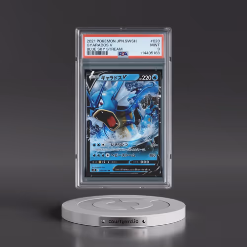 2021 Pokémon Sword & Shield Blue Sky Stream #020 Gyarados V - Holo (PSA 9 MINT)