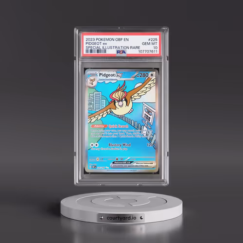 2023 Pokémon Obf EN-Obsidian Flames #225 Pidgeot EX - Holo Special Illustration Rare (PSA 10 GEM MIN