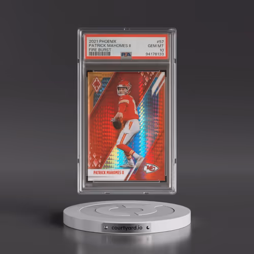 2021 Panini Phoenix #57 Patrick Mahomes II - Fire Burst (PSA 10 GEM MINT)