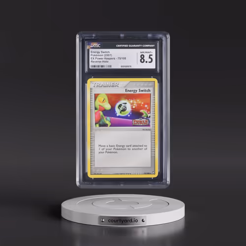 2007 EX Power Keepers #75/108 Energy Switch - Reverse Holo (CGC 8.5 NM-MT+)