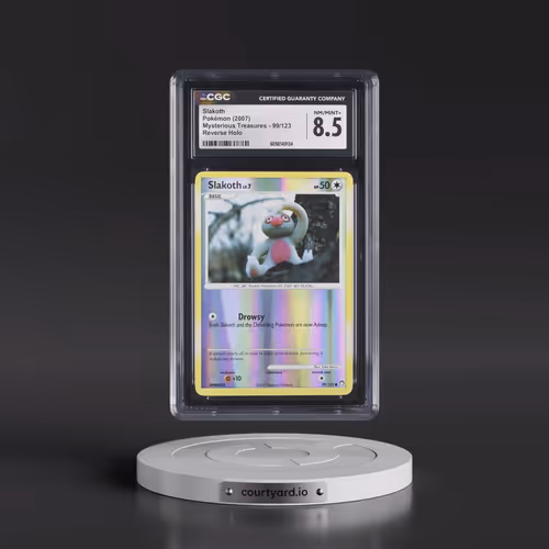 2007 Mysterious Treasures #99/123 Slakoth - Reverse Holo (CGC 8.5 NM-MT+)