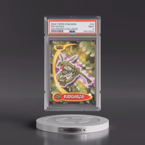 2004 Topps Pokémon Advanced Challenge #54 Rayquaza (PSA 9 MINT)