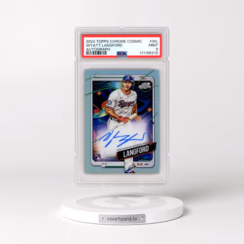 2024 Topps Chrome Cosmic Cosmic Chrome Autographs #WL Wyatt Langford (PSA 9 MINT)