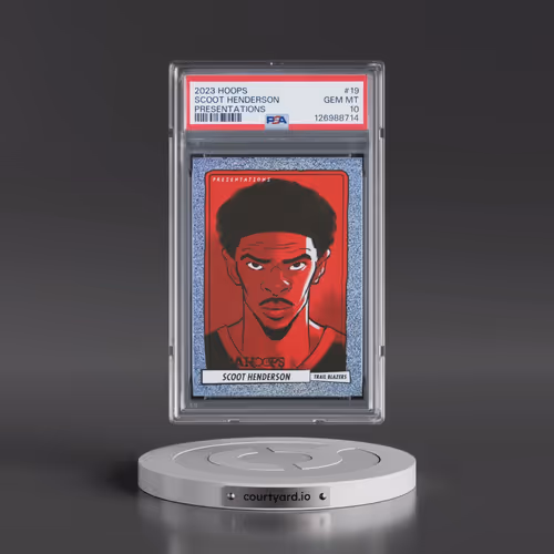 2023 Panini NBA Hoops Presentations #19 Scoot Henderson (PSA 10 GEM MINT)