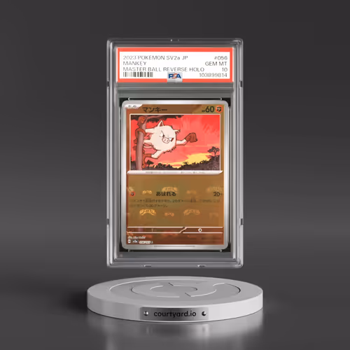 2023 Pokémon Sv2a-Pokemon 151 #056 Mankey - Reverse Holo Master Ball (PSA 10 GEM MINT)