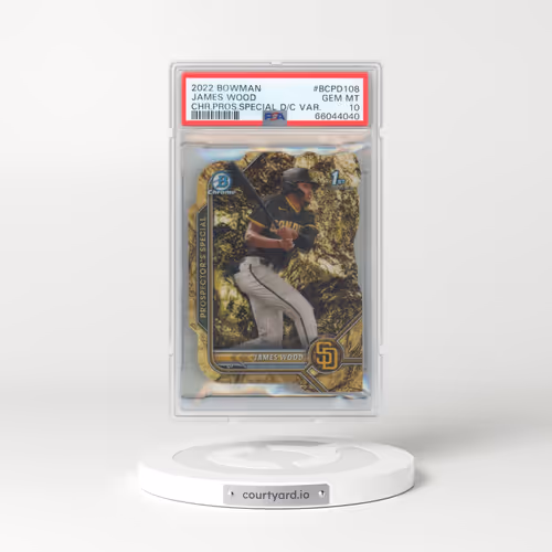 2022 Bowman Chrome Prospector's Special Die-Cut Variation #BCPD108 James Wood (PSA 10 GEM MINT)