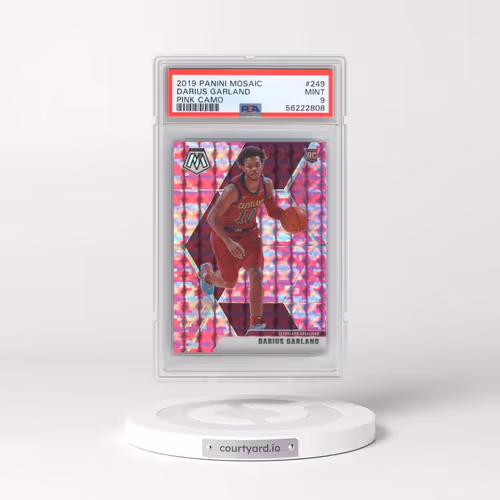 2019 Panini Mosaic #249 Darius Garland - Pink Camo (PSA 9 MINT)