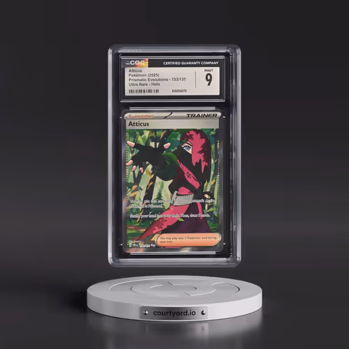 2025 Pokémon Pre EN-Prismatic Evolutions #133 Atticus - Ultra Rare (CGC 9 MINT)