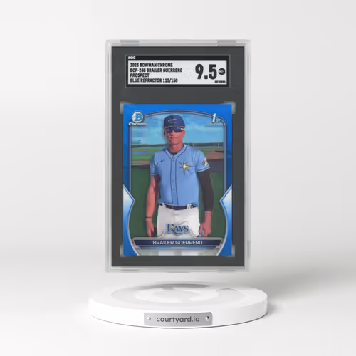 2023 Bowman Chrome Prospects #BCP240 Brailer Guerrero - Blue Refractor (SGC 9.5 MINT+)
