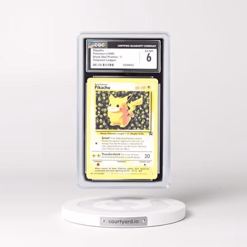 1999 Black Star Promos #1 Pikachu - Pokémon League (CGC 6 EX-NM)