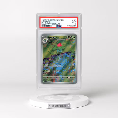 2023 Pokémon Mew EN-151 #167 Ivysaur - Illustration Rare (PSA 9 MINT)