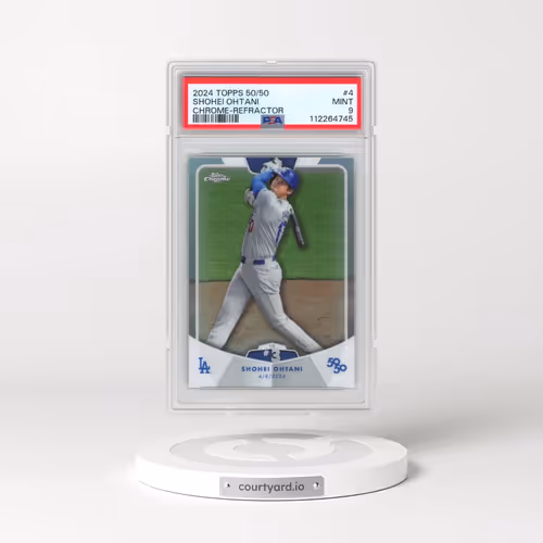 2024 Topps 50/50 Shohei Ohtani #4 Shohei Ohtani - Chrome-Refractor (PSA 9 MINT)