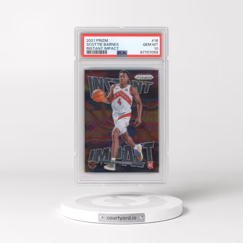 2021 Panini Prizm Instant Impact #16 Scottie Barnes (PSA 10 GEM MINT)