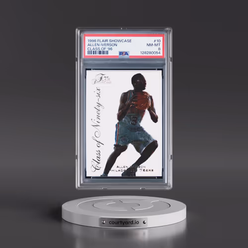 1996 Flair Showcase Class of '96 #10 Allen Iverson (PSA 8 NM-MT)