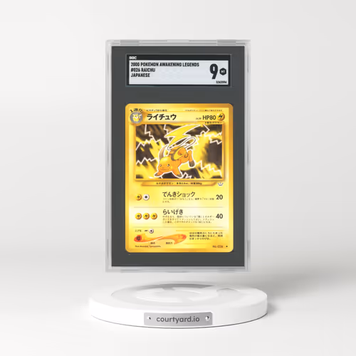 2000 Japanese Awakening Legends #26 Raichu (SGC 9 MINT)