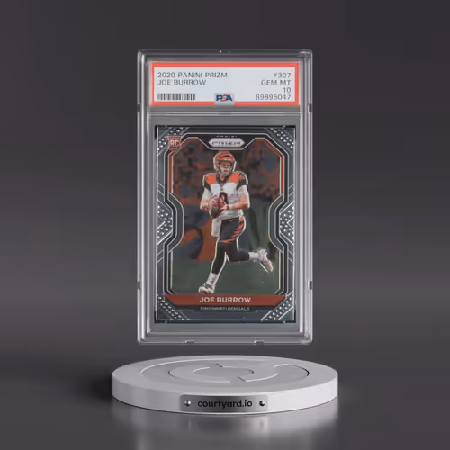 2020 Panini Prizm #307 Joe Burrow (PSA 10 GEM MINT)