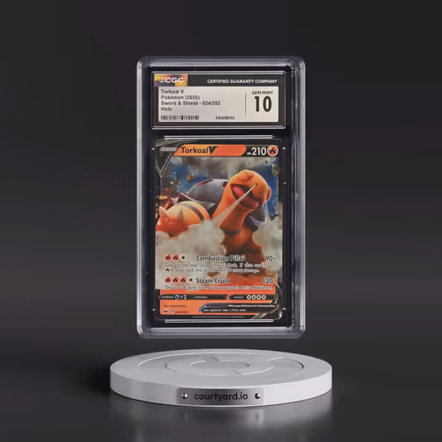 2020 Sword & Shield #024/202 Torkoal V - Holo (CGC 10 GEM MINT)