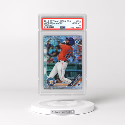 2019 Bowman Mega Box Chrome #123 Yordan Alvarez (PSA 10 GEM MINT)