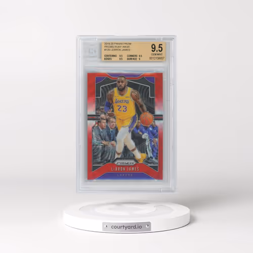 2019 Panini Prizm #129 LeBron James - Ruby Wave (BGS 9.5 GEM MINT)