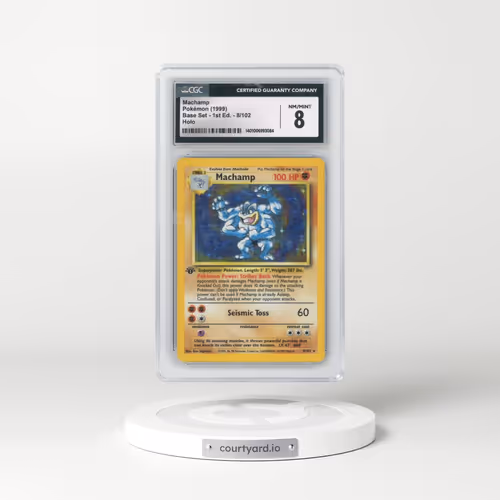 1999 Base Set #8/102 Machamp (With Shadow) - 1st Edition Holo (CGC 8 NM-MT)