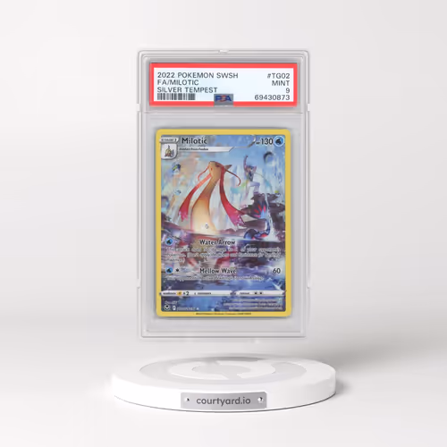 2022 Pokémon Sword & Shield Silver Tempest #TG02 Milotic - Full Art (PSA 9 MINT)