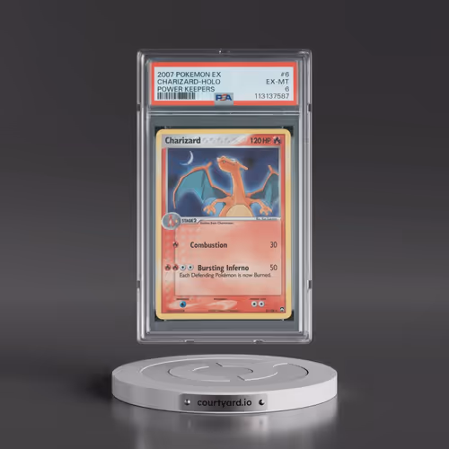 2007 Pokémon EX Power Keepers #6 Charizard - Holo (PSA 6 EX-MT)