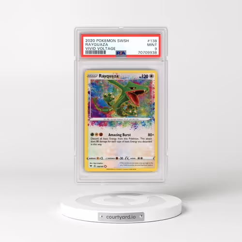 2020 Pokémon Sword & Shield Vivid Voltage #138 Rayquaza (PSA 9 MINT)