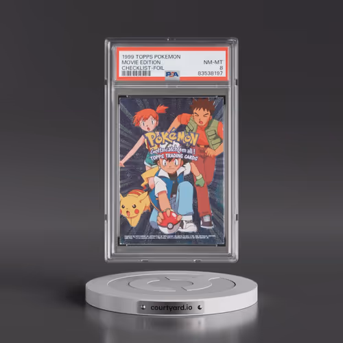 1999 Topps Pokémon the Movie Edt Movie Edition - Checklist-Foil (PSA 8 NM-MT)